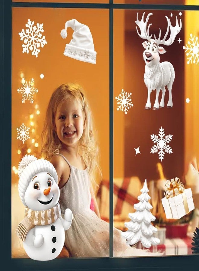 Pmeixcy Christmas Window Stickers, 190Pcs Large Xmas Decorations for Windows, Double-Sided Static Cling Holiday Stickers, 9 Sheets 20x30cm Family Festive Decals - Image 5